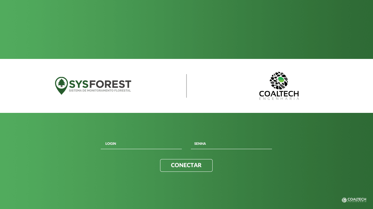SYSFOREST — tela de login